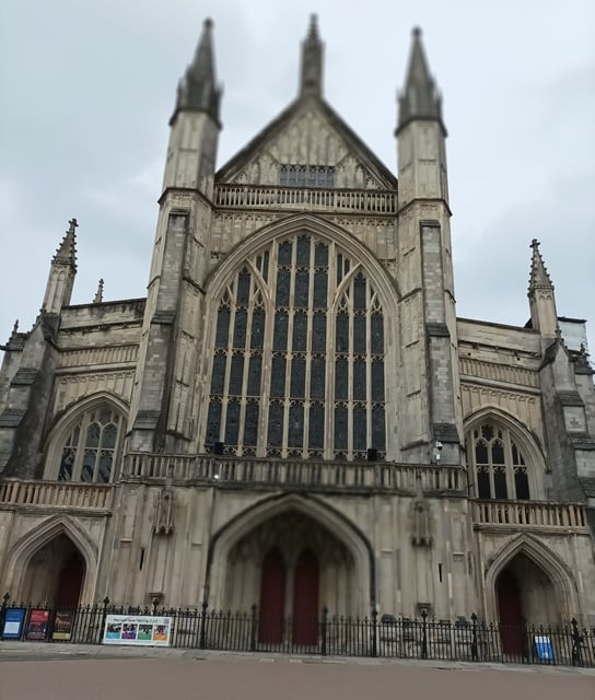 Entrance to Winchester Cathedral, England