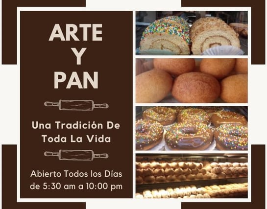 Arte y pan, buñuelos, donas, brazos de reina, pan