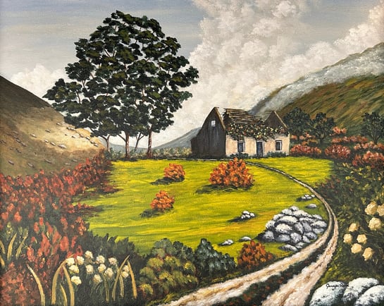 Remembering Times  2024 Black Valley, Kerry, Ireland Acrylic on canvas, 16 x 20 inches  $285