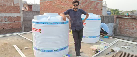 Water tank installation by plumber sonu