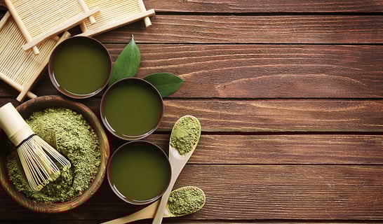 preparing green tea face toner