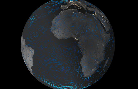 NOAA WeatherView visualization web tool screen shot from Dec 2023. For WeatherSources Real Time page
