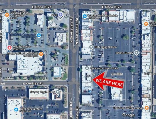 Location map showing exactly where we are located