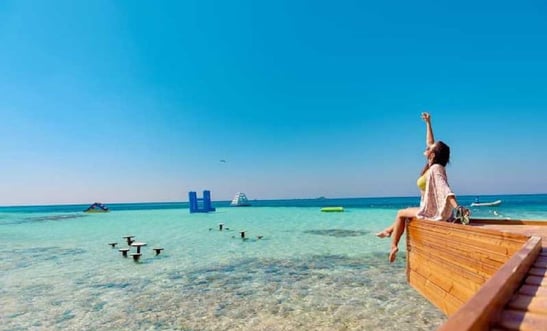 Snorkeling in crystal-clear waters at Giftun National Park, Red Sea