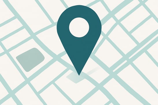 a map pinpoint map of a location in a location