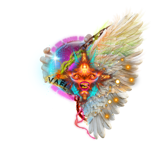 a colorful bird with a colorful feathered headdress