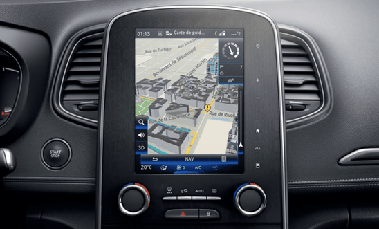 Renault R-LINK 2 navigacijos sistema – naujausi 2025 metų žemėlapiai su greičio kameromis