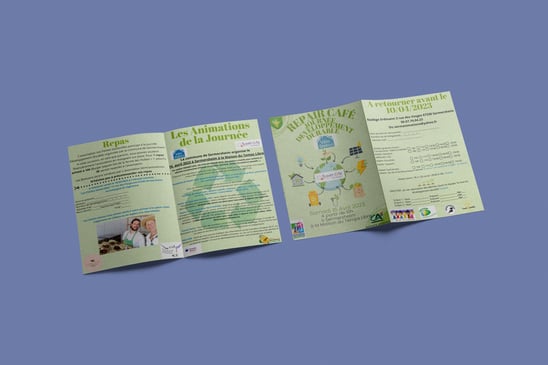 Mockups du depliant