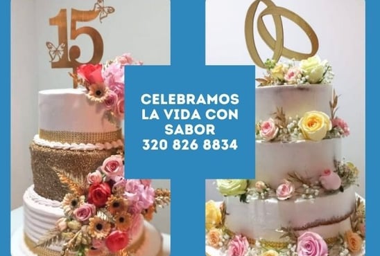 Tortas y ponques para matrimonios y quince años