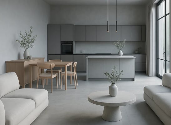 salon-comedor-cocina-lujo-mediterraneo-minimalista-colores-frios