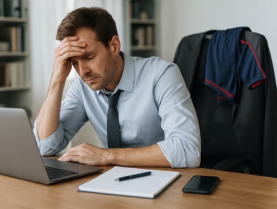Stressed client not finding the time to workout