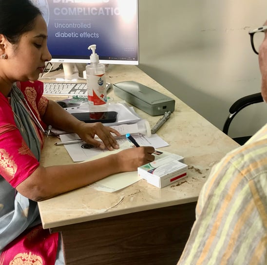 doctor consulting the patient