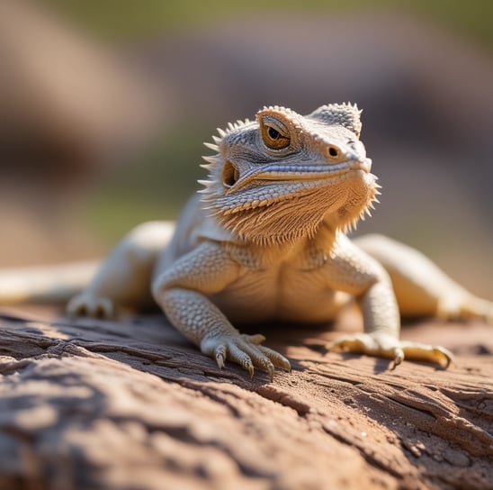 Bearded Dragon Basking