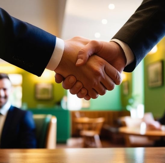 People Shaking Hands - Growth Partner section Hyper Boost