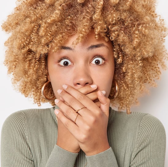 shocked young lady