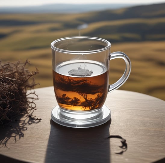 closeup photo of green ceramic cup with tea