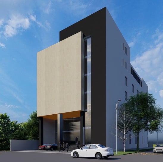the front elevation of the Hotel situated opposite Beaconhouse National University near Bahria Town