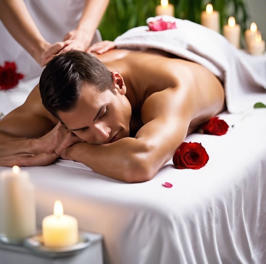 Female to male body to body massage centres