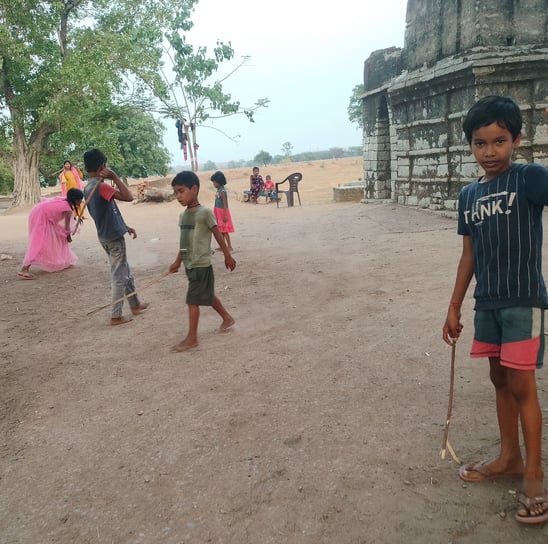 Playing children