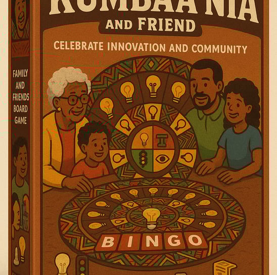 A family game focused on black inventors and their inventions uaing the format of bingo