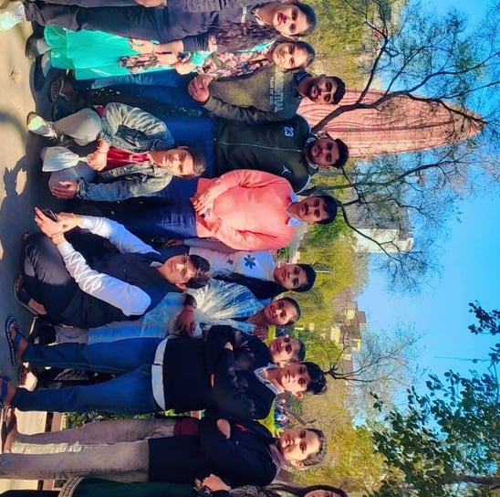 Faculties and students of Hisar Institute of Nursing on group visit at famous places in Hisar