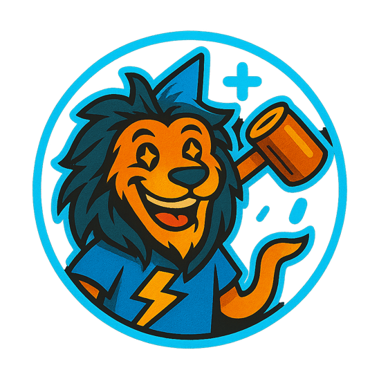 Custom Logo Design - a football player with a helmet on a blue and yellow background , gamer icon