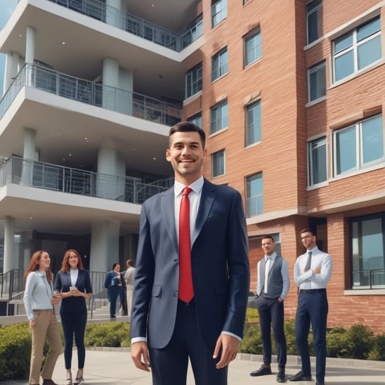 smiling man while holding smartphone