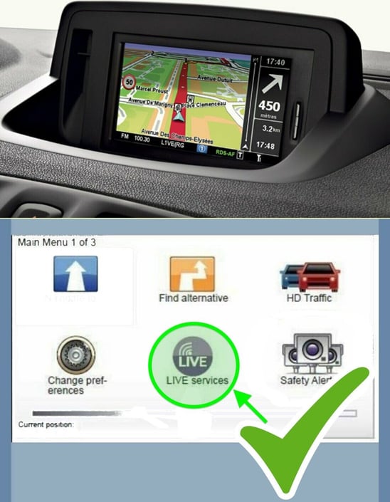 Renault Carminat Live navigacijos sistema – 2024–2025 žemėlapių SD kortelė su radarais