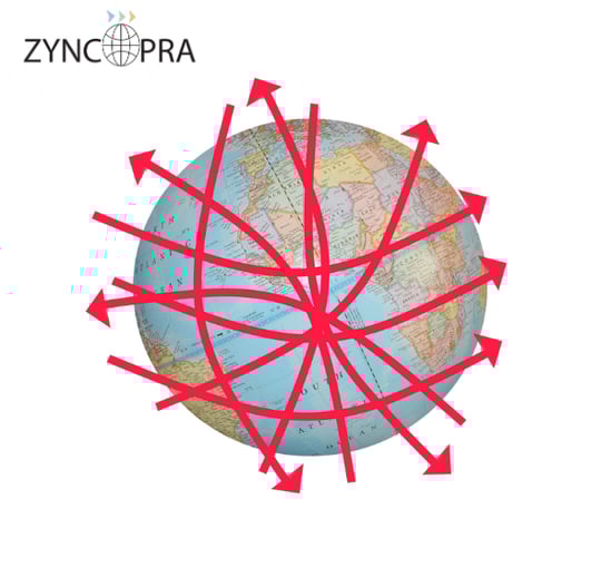 Zyncopra’nın dünya genelinde distribütörlük çözümleri ile büyüyen dış ticaret ağı.