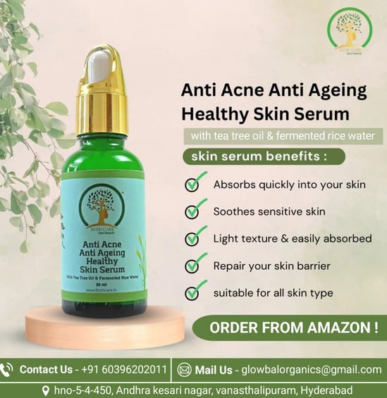 anti acne anti ageing healthy skin serum