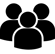 a group of people with three people