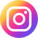 Logo Instagram social legno e luce