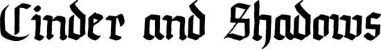 Cinder and Shadows logo