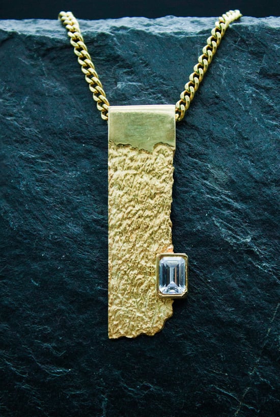 Photo Bijoux d'un collier avec une Aigue Marine