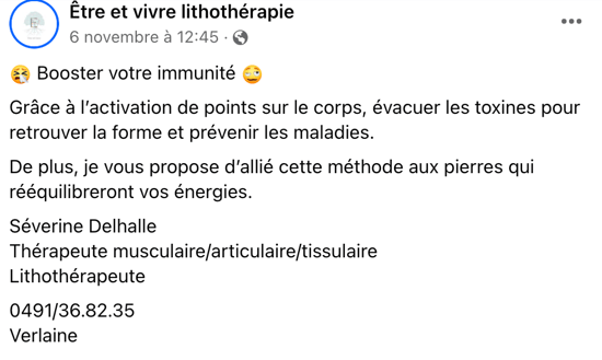 Thérapie pour augmenter l'immunité. Liège