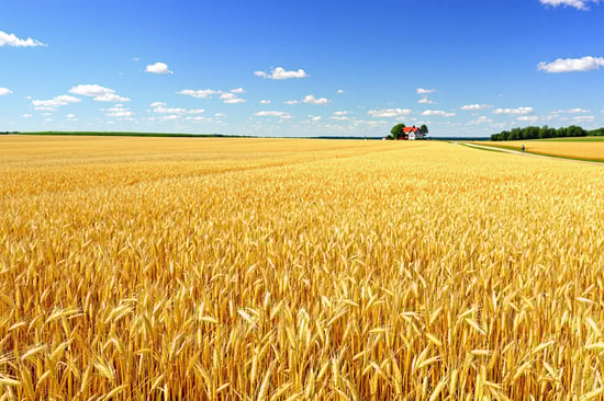 a field in a farm