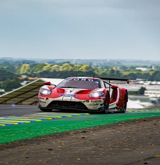 FORD GT sur le circuit Bugatti des 24h du Mans
