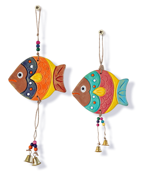 Fish shape wall hangings