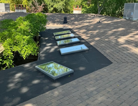 Completed roofing project