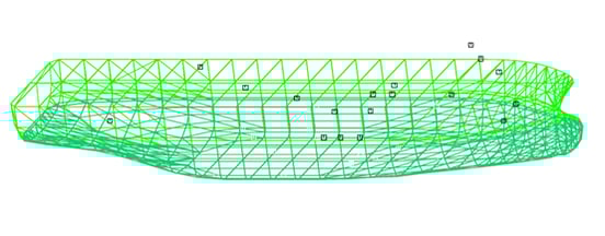 MOSES model of a vessel