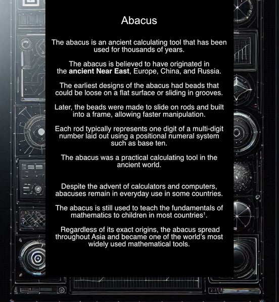 Explaining an Abacus