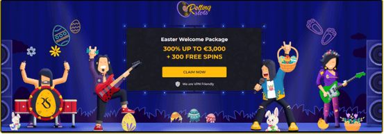 FIRST DEPOSIT BONUS ROLLING SLOTS