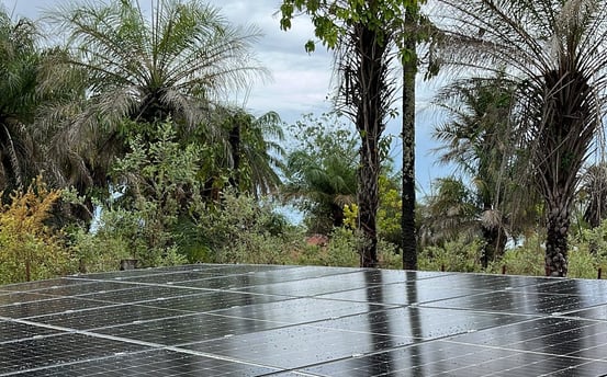 Solar array to power a water plant in South of Senegal