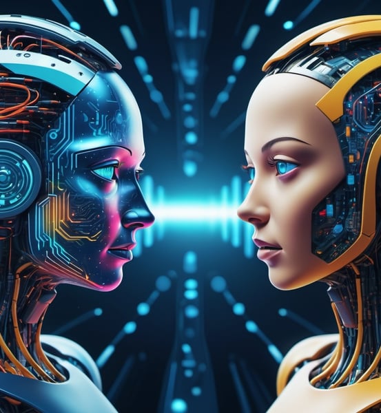 AI robot talking