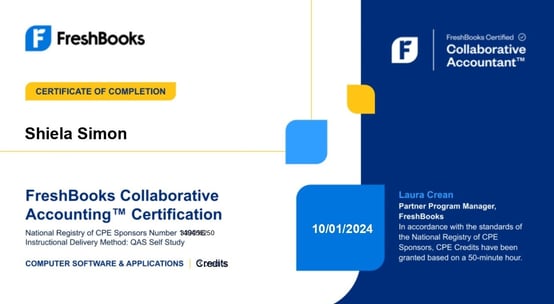 Freshbooks Collaborative Accounting Certification