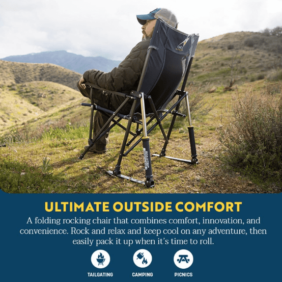GCI Outdoor RoadTrip Rocker Camping Chair for comfortable camping in 2025