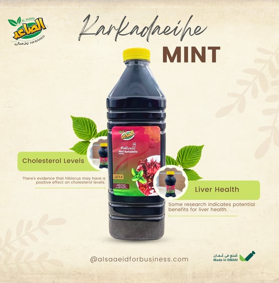 Karkadeihe Mint fresh juice of alsaaeid