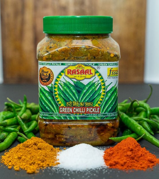 Green chilli pickle