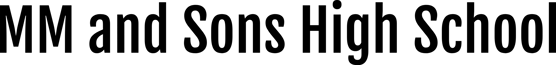 MM and Sons High School logo