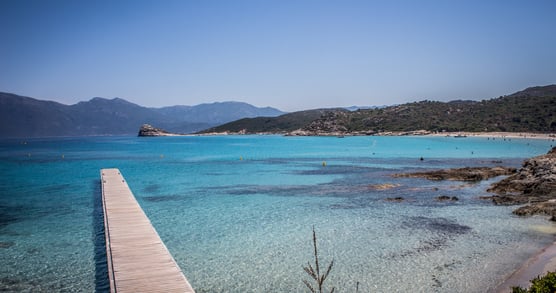 plage paradisiaque en corse